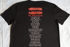Image of Ed Sheeran Tour - T-Shirt - Medium - Black - Pop Music -  Band - Back Print