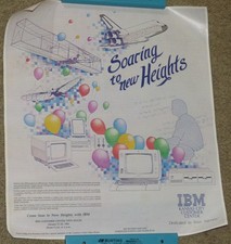 Vintage 1984 IBM Computer Poster Soaring To New Heights Kansas City