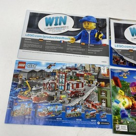 LEGO City Instruction Manual Booklet Lot of 4 Booklets Only, No Bricks