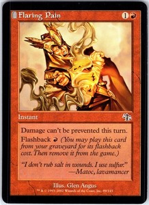 Flaring Pain 89/143 Judgment Magic: The Gathering Common