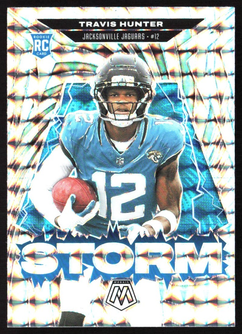 2025 Panini Mosaic Storm Silver Mosaic Prizm Travis Hunter Rookie #3 GS1