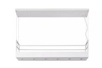 HäNgelampe Esszimmer Weiß Metall 110 Cm Lang GU10 Pendelleuchte 6-Flammig