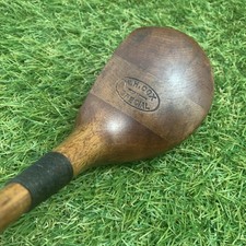 Antique WH Cox Special Brassie Hickory Shaft RH 44" D2 13 1920