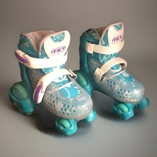 ROLLER DERBY SPORT KIDS' ROLLER SKATE - SIZE: M 11-2 ADJUSTABLE - Blue/white
