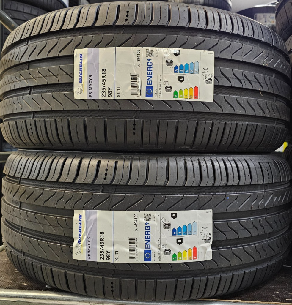 2X NEW MICHELIN PRIMACY 5 235/45 R18 XL 98Y 235 45 18 CAR 2X NEW MICHELIN PRIMACY 5 235/45 R18 XL 98Y 235 45 18 CAR