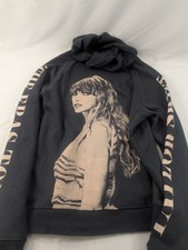 Taylor Swift Eras Tour Hoodie Men Small Gray Pullover Sweatshirt Official Brand