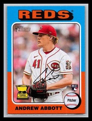 Andrew Abbott Rookie Cincinnati Reds #470 Topps 2024 Topps Heritage