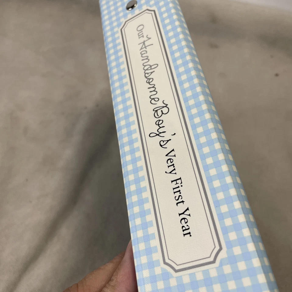 Hallmark First-Year Memory Book Baby Boy Blue – “Our Handsome Boy” Stickers - Image 3 of 4