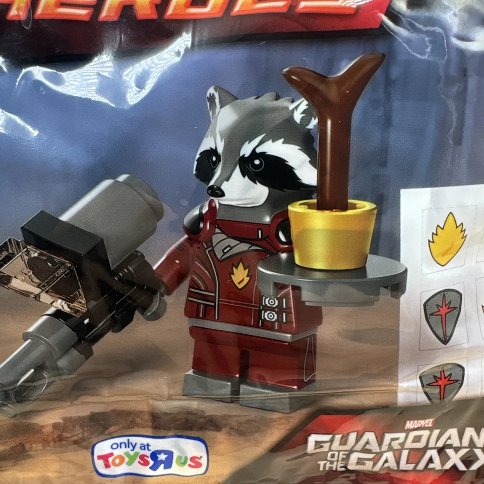 LEGO Marvel: Rocket Raccoon (5002145) - Minifigura nueva sellada Polybag Foto 4 de 4