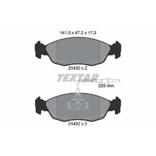 Satz Bremsbeläge Bremsklötze vorne für Peugeot 106 2 1A 306 7A 7B 7E 7D | 238