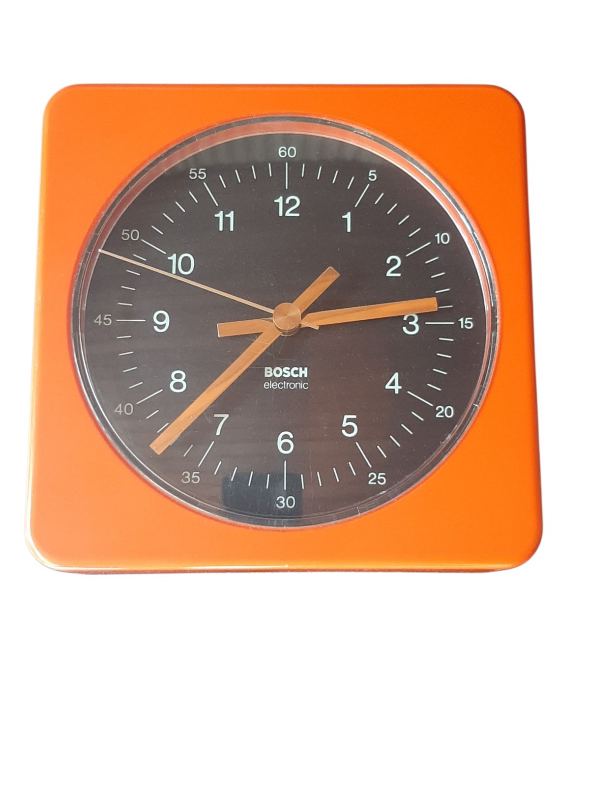 Bosch UK6 Wanduhr Vintage 70er Jahre Orange Design Uhr Quartz Made in  Germany