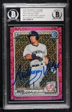 BAS 2020 Bowman Mega Box Pink Mojo Refractor Anthony Volpe BGS Authentic ow6