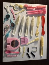 Large Barbie Doll Hair Brush Comb Lot Vintage