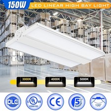 150W LED Linear High Bay Light Commercial Warehouse Shop 3000K-5000K Adjustable
