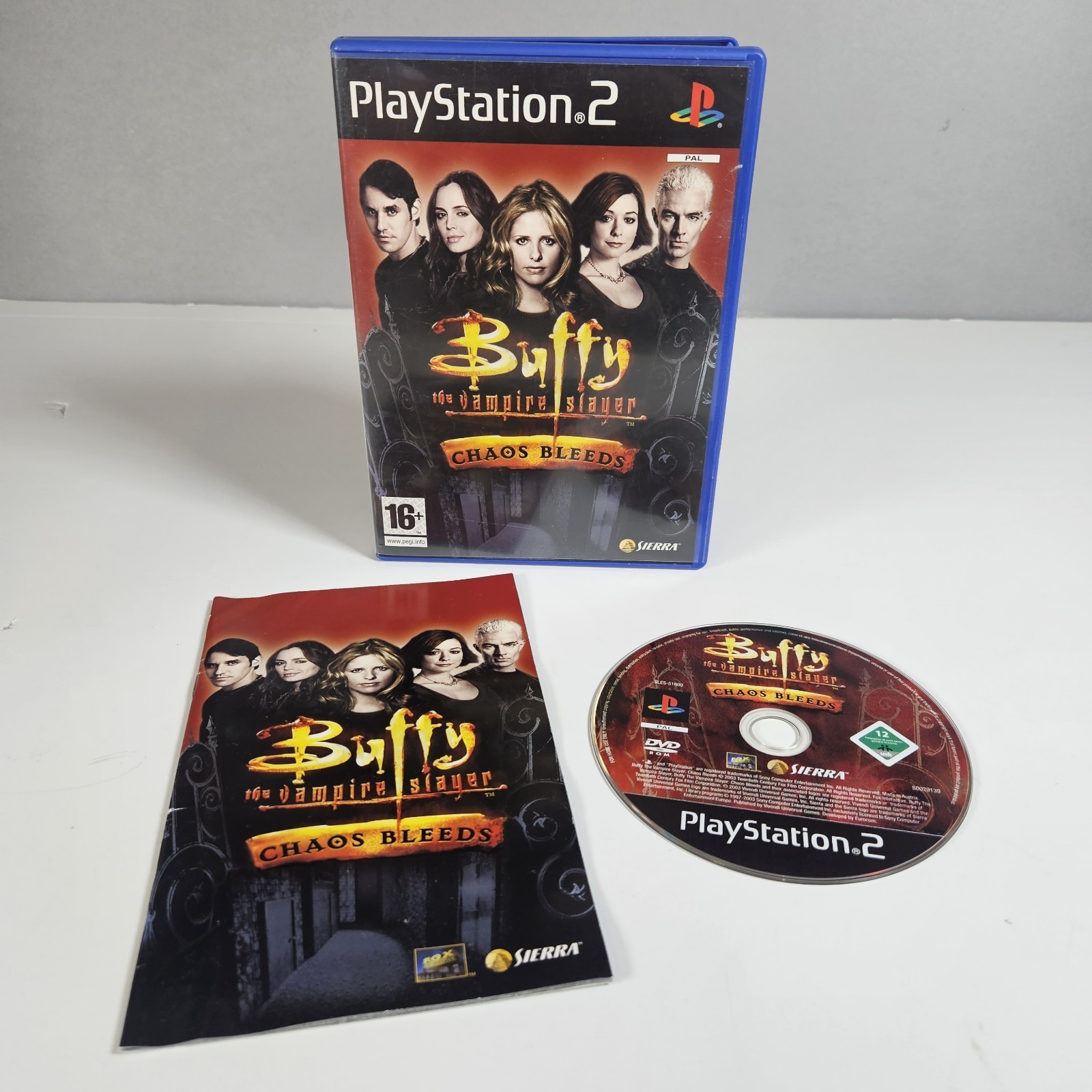 Buffy The Vampire Slayer: Chaos Bleeds (Sony PlayStation 2 PS2, 2003) Complete