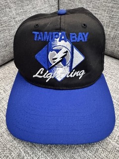 Vintage Tampa Bay Lightning CCM American Needle Hat Snapback Cap NHL Hockey Rare
