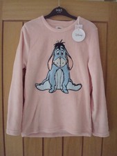 BNWT Disney Pink Fleecey Lounging Top with Eeyore Design - Size 6-8 (EU 34-36)