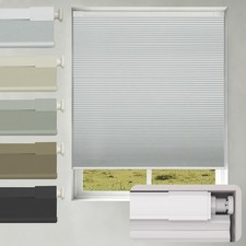 No Drill No Tools Blackout Cellular Shades,Cordless Blinds for Indoor Windows...