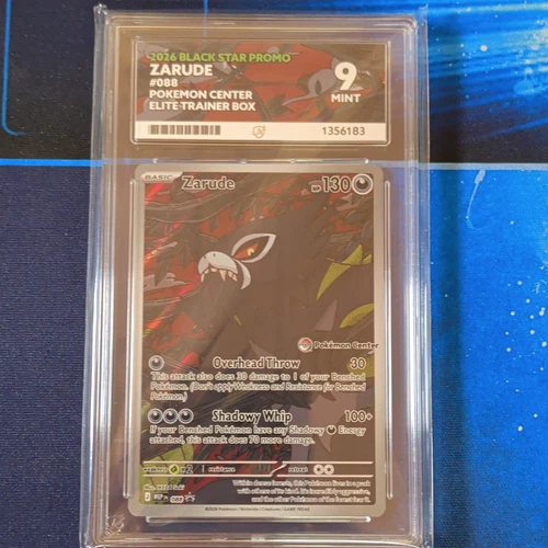 Zarude 088 Black Star Promo Pokemon Center Stamped ACE 9