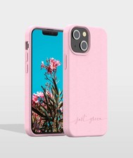 JUST GREEN JGCOVIP1354BP - Coque Just Green Bio iPhone 13 Mini Baby Pink