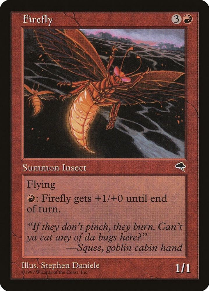 1997 Magic: The Gathering: Tempest - Firefly (#172, Uncommon, Near Mint)