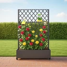 Mobile Privacy Screen Planter Box Trellis Weatherproof Metal Divider Balcony