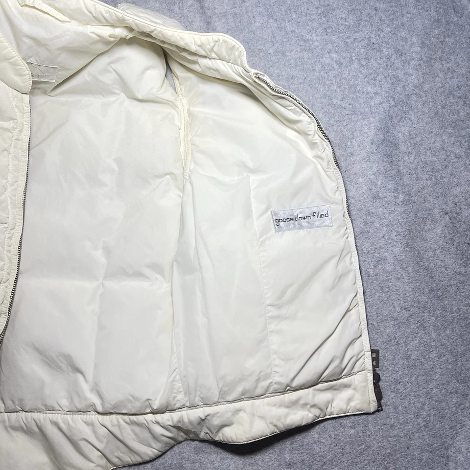 Chaleco chaqueta esquí plumón de ganso vintage años 80 Bogner para mujer talla 8 marfil natural Foto 4 de 4