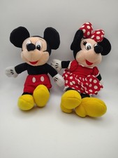 Vintage Disneyland Mickey And Minnie Mouse Plush Lot Plushies Stuffed Animals