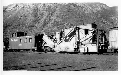 26BB931 RP 1940s/80s? DENVER RIO GRANDE RAILROAD FLANGER 'OU' CABOOSE 0587