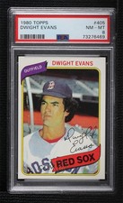1980 Topps Dwight Evans #405 PSA 8 0nr3