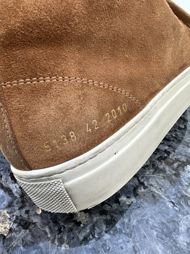 Common Projects 5139 Mens Suede Sneakers Size EU 42 Brown - Picture 7 of 13