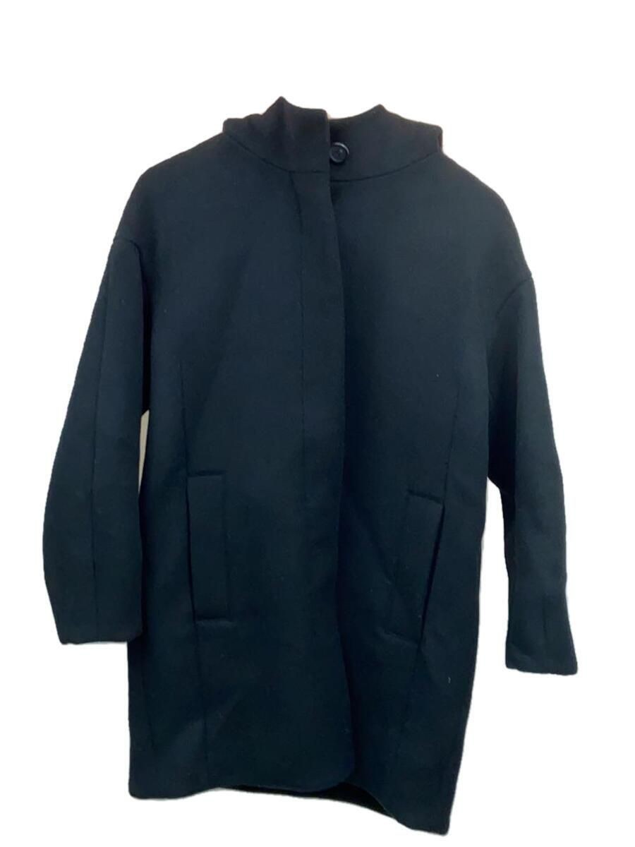 ALTRA TOMORROWLAND Altro Pile Melton Cappotto Oversize 38 Lana Navy Tinta Unita