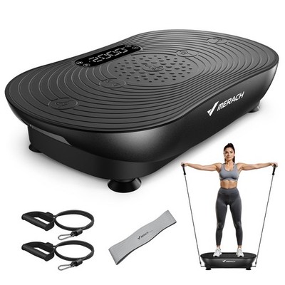 MERACH Vibration Plate Exercise Machine, Vibrating Platform for Black 