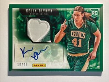 2013 Panini NBA Finals Promo Rookie Patch Auto RPA Kelly Olynyk /25 CELTICS LOGO