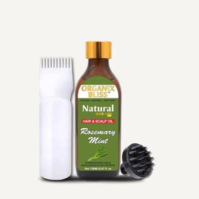 Rosmarin Minze ätherisches Öl Haarwachstum 100 % natürlich 150 ml/Applikator & Kamm UK