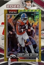 Marketplace image: 1/1 COURTLAND SUTTON 2026 TOPPS NFL  #62 FOILFRACTOR SUPER FRACTOR 1/1 BRONCOS
