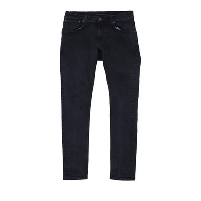 Nudie Jeans Tight Terry Jeans Herren W33 L32 schwarz Skinny Fit Denim