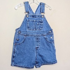 Vintage Baby Gap Classic Toddler Denim Bib Overall Shortalls Size 24-30 Months