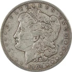 1904 Morgan Silver Dollar VF Very Fine $1 Coin Collectible SKU:I24337