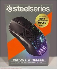 SteelSeries Aerox 3 Wireless Mouse - Onyx - NEW, SEALED