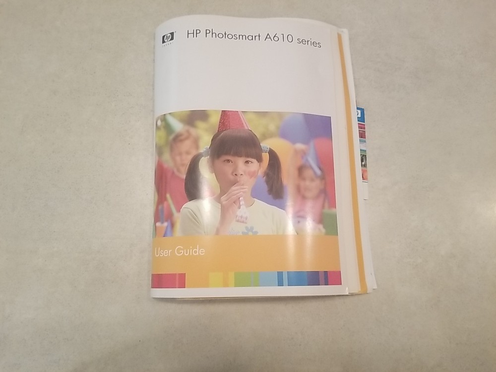 HP Photosmart A616 Compact Photo Printer Book
