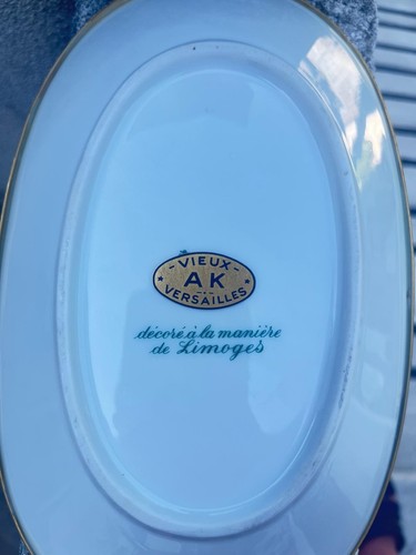 Sperlunga Vieux JAK Versailles - Porcellana decorativa stile Limoges Anni 60/70 - Imagen 3 de 5
