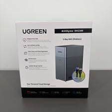 UGREEN DH2300 2-Bay Desktop NAS Support 60TB 4GB RAM 1GbE Port 4K HDMI, Diskless