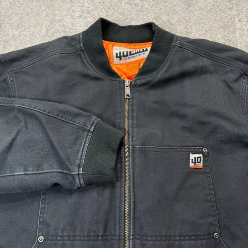 40 Grit Duluth Trading Bomber Jacket Men XL Black Lined Insulated - product listing photo