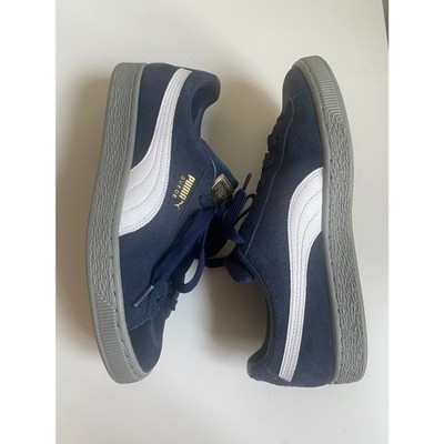 Puma Suede Classic Pastime Peacoat 387060-03 Navy White Men s Sneakers 8.5