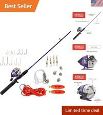 Durable 202 Spincast Fishing Set with 10lb Line - Perfect for Bass Fishing