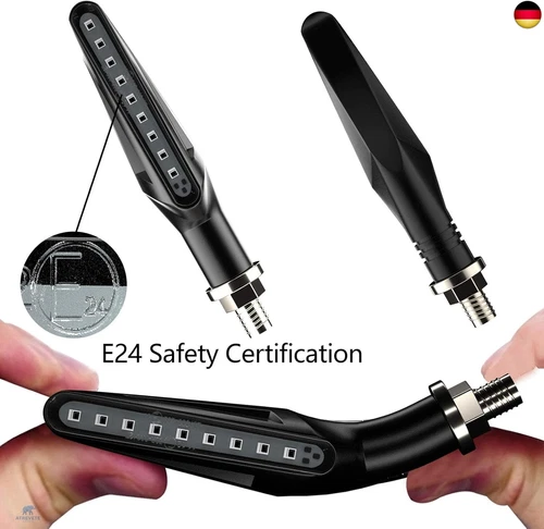 CCAUTOVIE LED Blinker Motorrad E Geprüft Universal Blinker Tagfahrlicht Blinker - Bild 5 von 7