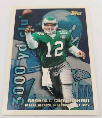 1995 Topps Randall Cunningham #39 3000 Yard Club Philadelphia Eagles Football...