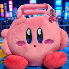 Kirby Of The Stars Kirby The Star Plush Purse / Tote Bag SK Japan