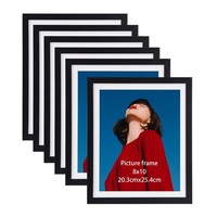 Bilderrahmen Set Wand Tisch Schwarz Fotowand Collage 20X25 Cm 6Er-Set